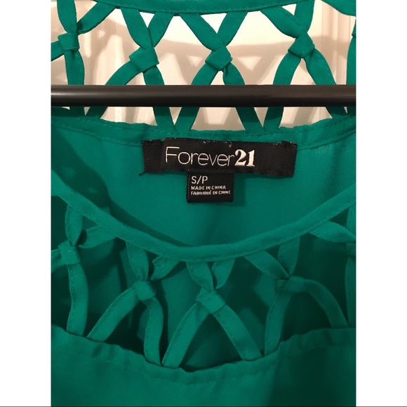 Forever 21 green dress size small - Picture 2 of 2